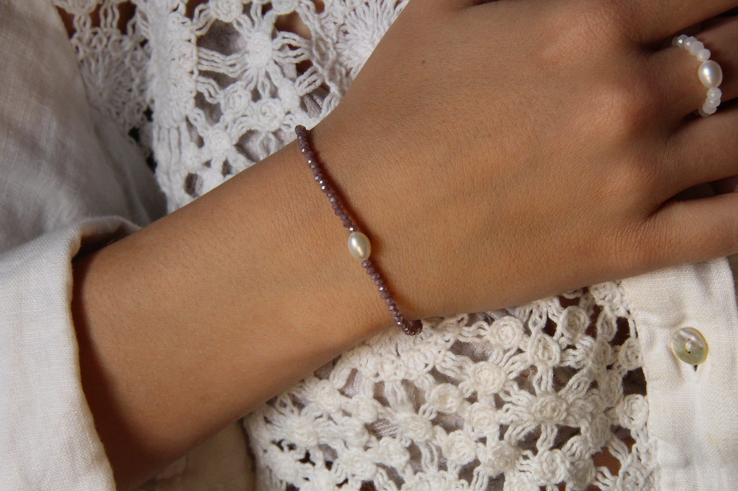 Sparkling Lavender Bracelet