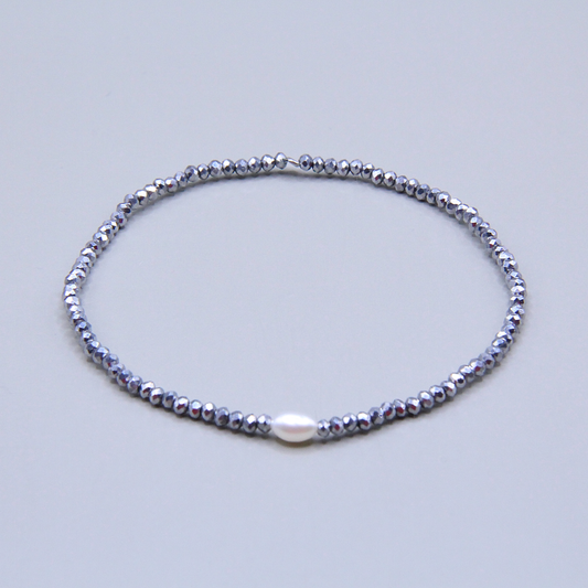 Bracelet Neige Argenté